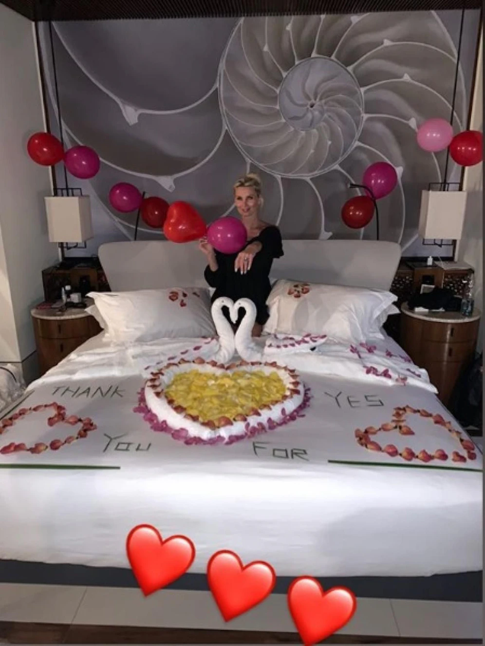 Katja Kühne sagte "Ja" zu Marcel Sabitzer. Der bedankte sich.