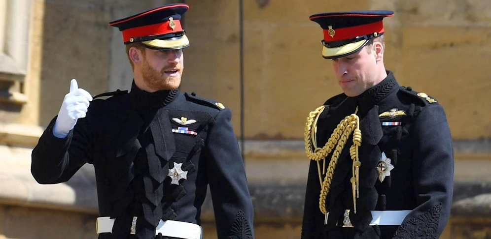 Prinz Harry mit seinem älteren Bruder Prinz William