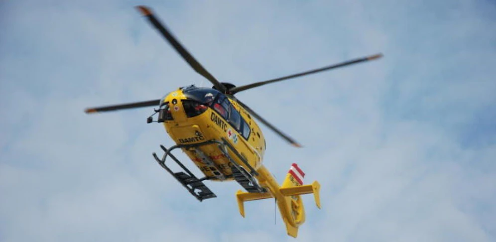 Die Ärzte des Rettungshubschraubers waren im Einsatz. 