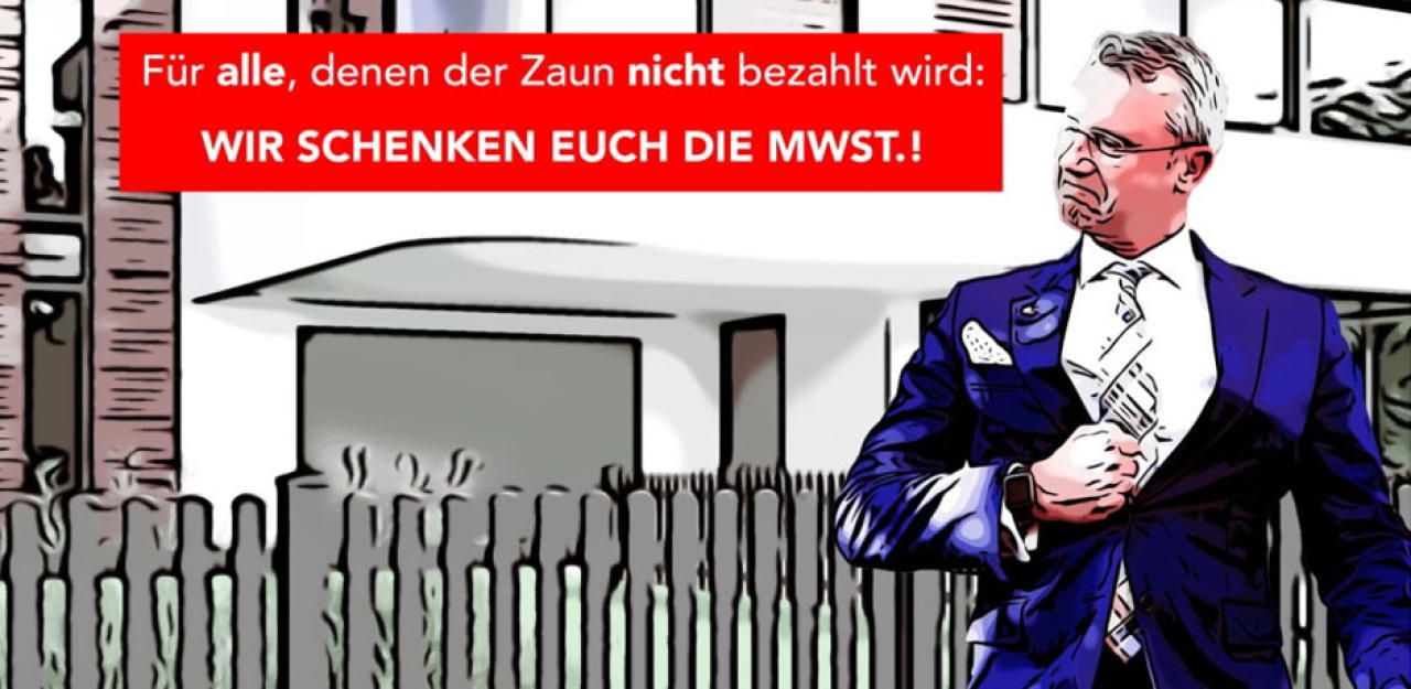 Heute.at - Zaunfirma spottet mit Werbung über FPÖ-Spesen