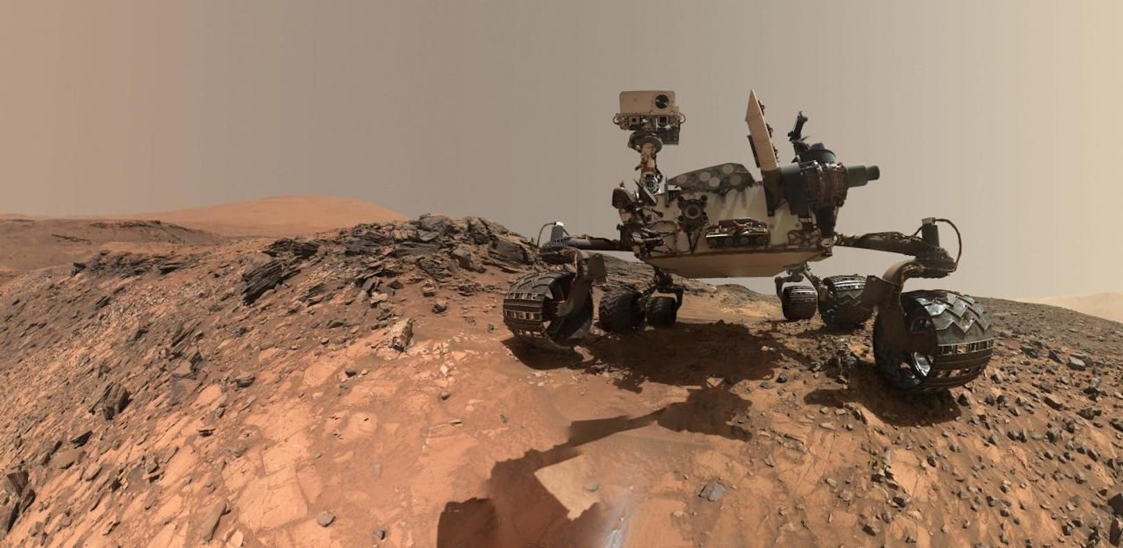 Das mobile Marslabor der Nasa, die &quot;Curiosity&quot;, hat auf dem Roten Planeten Spuren ovn Leben entdeckt.