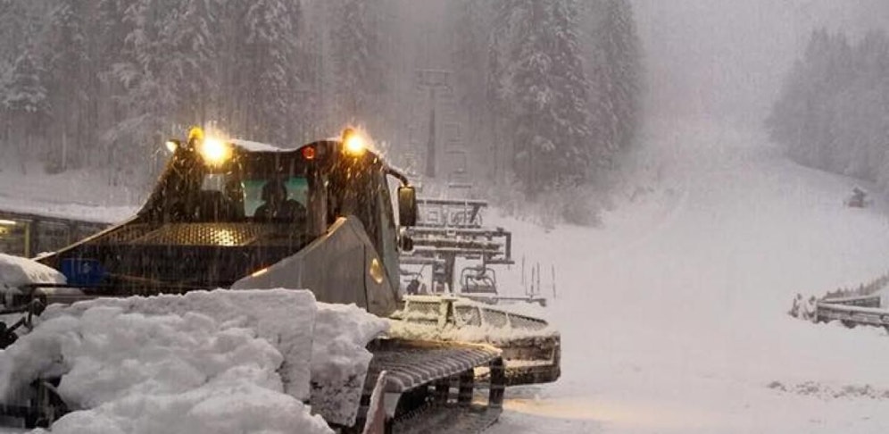 Der Winter ist zurück: Lackenhof hat es im Talbereich 50 cm Schnee. 