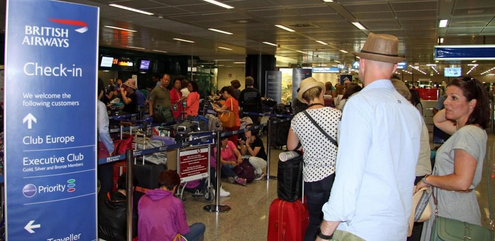Chaos am Flughafen Heathrow am Wochenende.