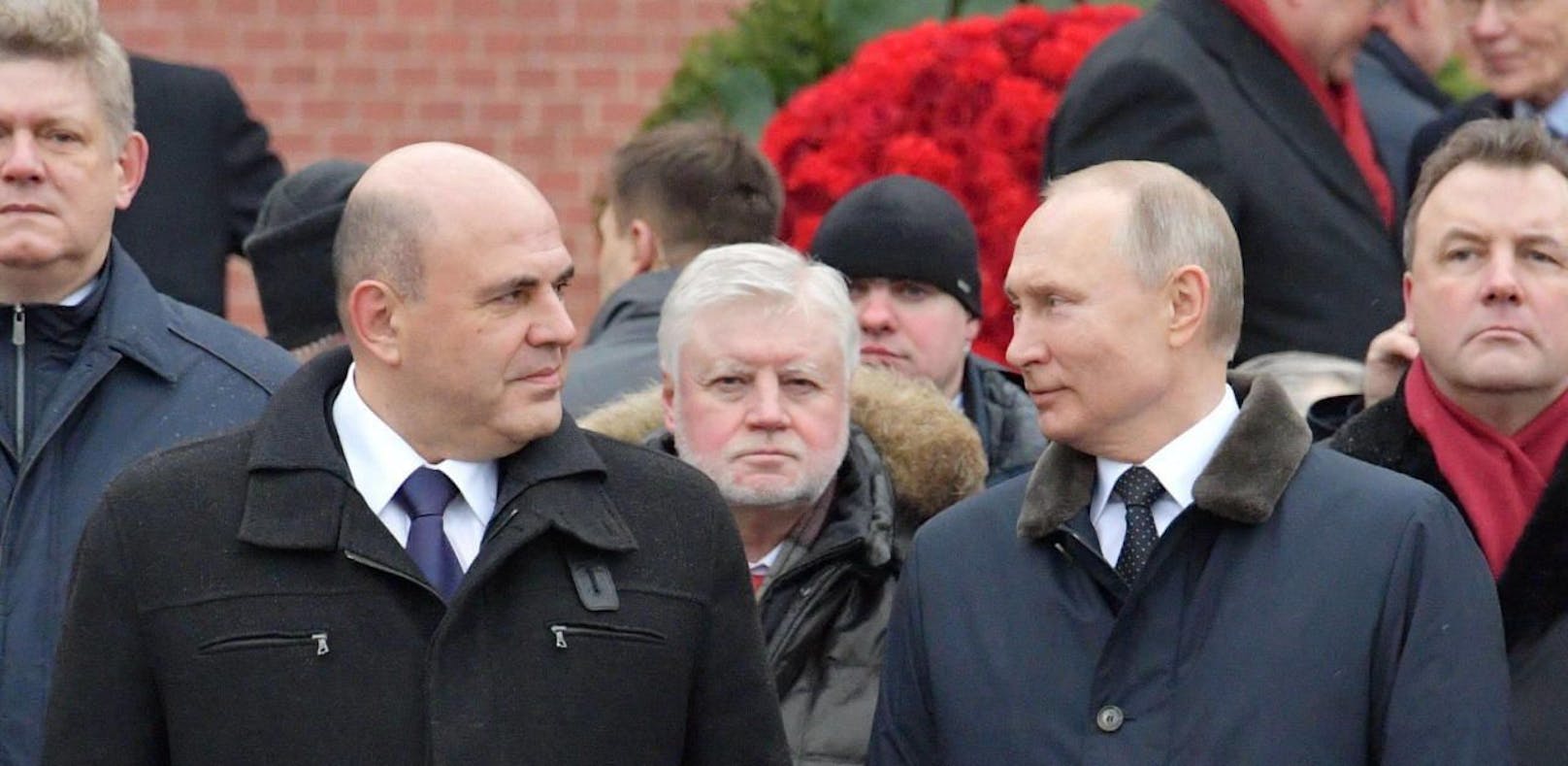 Michal Mischustin gemeinsam mit Vladimir Putin.