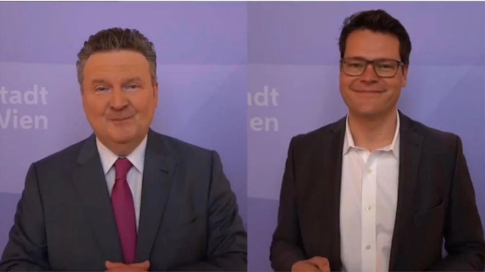 Am 14. Mai beantworten Stadtchef Michael Ludwig (li.) und Jugendstadtrat Jürgen Czernohorszky (beide SPÖ) die Fragen der Wiener Kinder zu Corona live in einer Kinderpressekonferenz. Eingesendet können die Fragen per Video bis spätestens 10. Mai.
