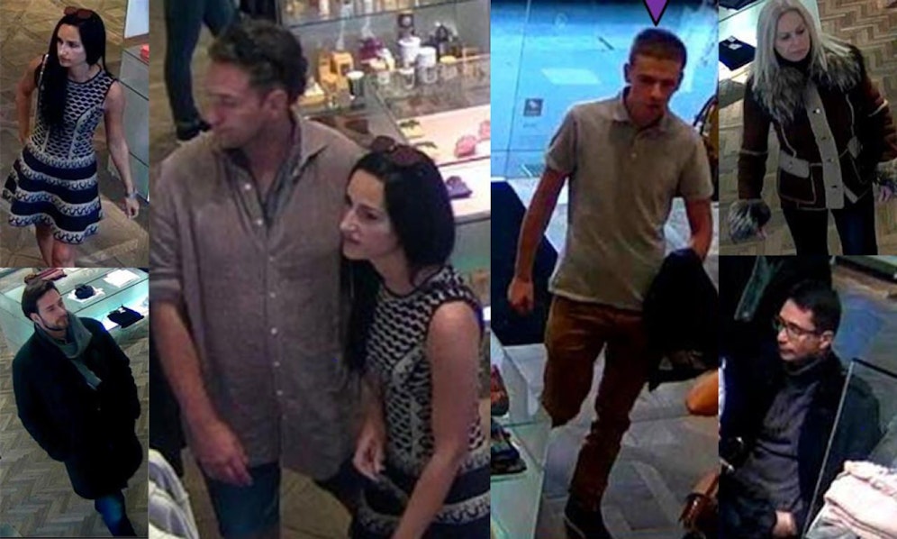 Die Polizei fahndet nach diesen Verdächtigen.