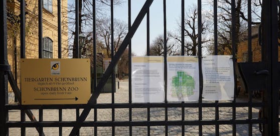 Derzeit ist der Schönbrunner Schlosspark noch gesperrt, ab 14.4. ist er wieder geöffnet.
