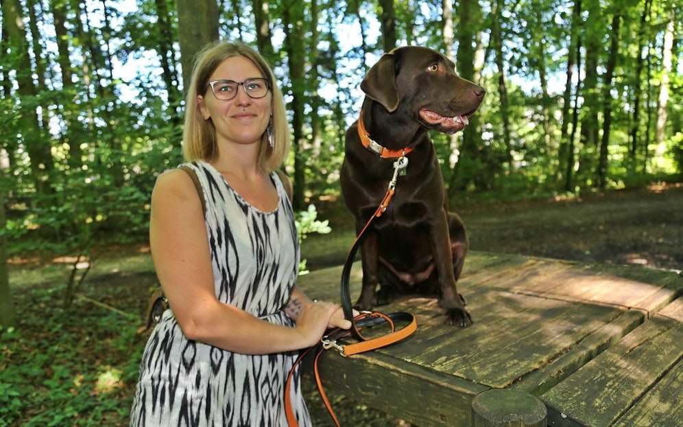Lisa Lenz und ihre Hündin Frida retteten einen Pensionisten. 