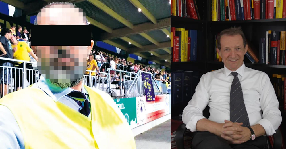 Ex-Security Qaeser A. (l.) : "Ich liebe Österreich" und Jurist Wolfgang Blaschitz (r.). 