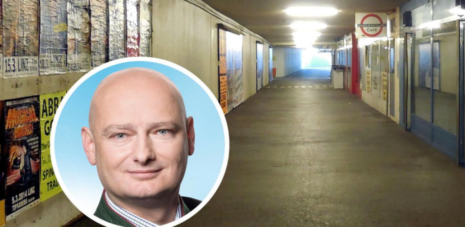 FPÖ-Stadtrat Markus Hein will die Hinsenkamp-Unterführung ungemütlicher machen.