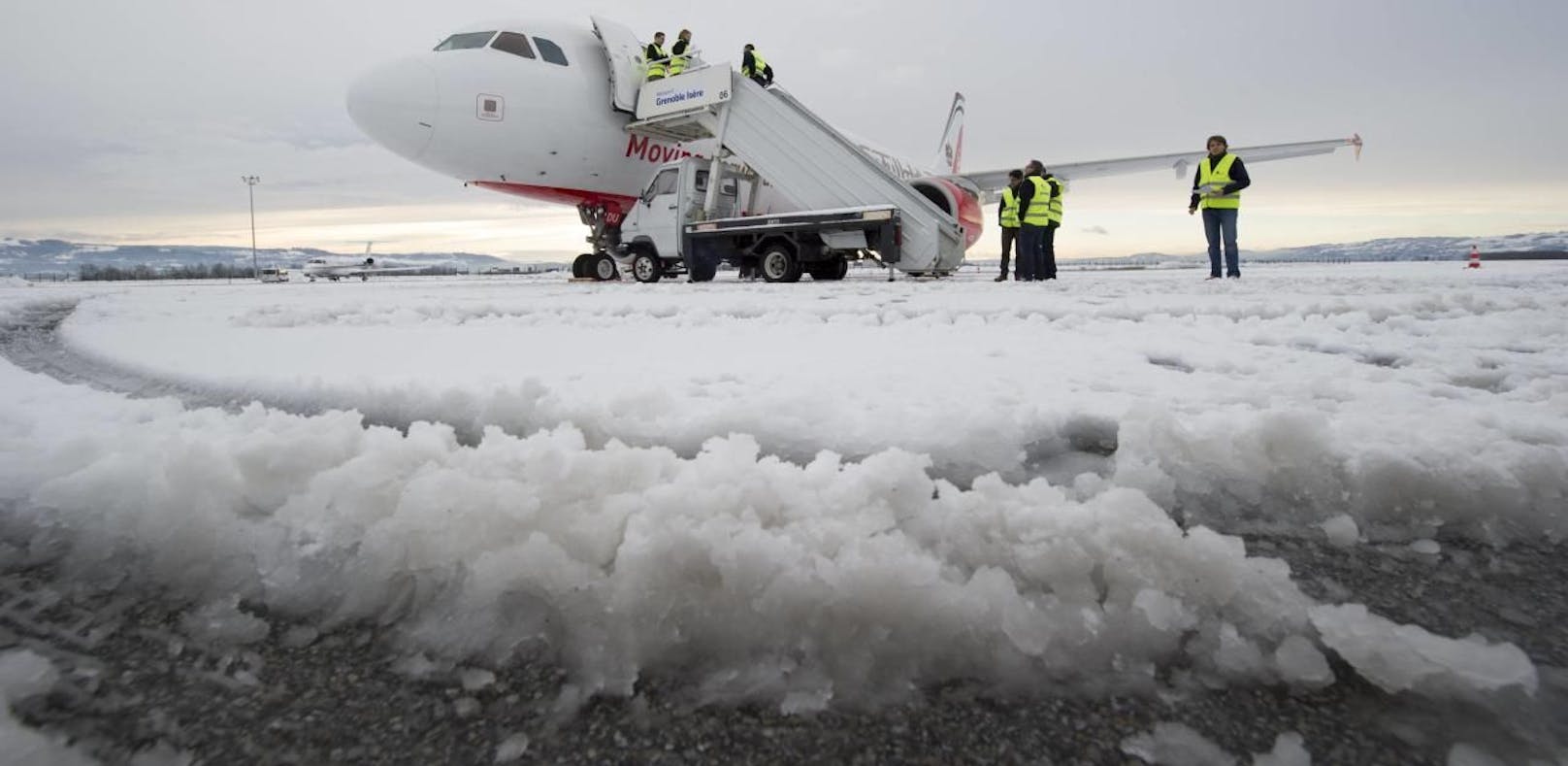 Flüge nach Wien wegen Schneechaos ausgefallen