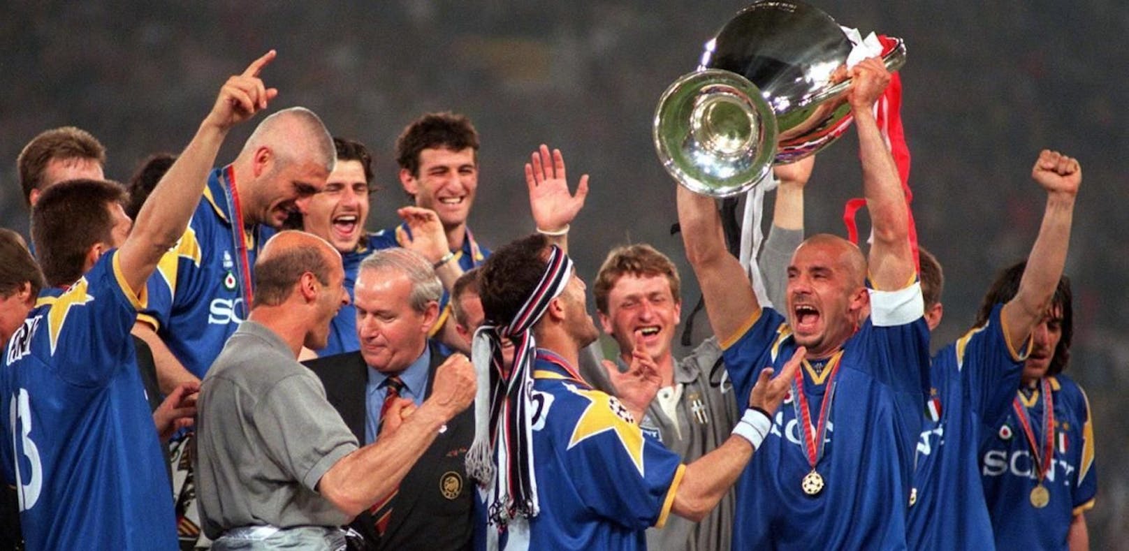 Gianluca Vialli gewann 1996 die Champions League mit Juveering Victory 