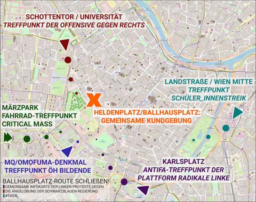 So wollen die Protestzüge marschieren.