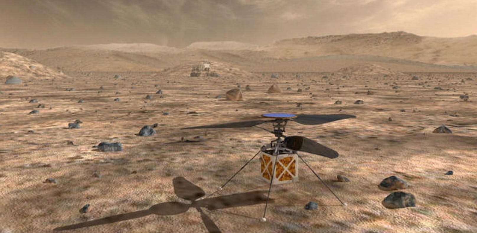 Ein Helikopter soll den Mars erkunden
