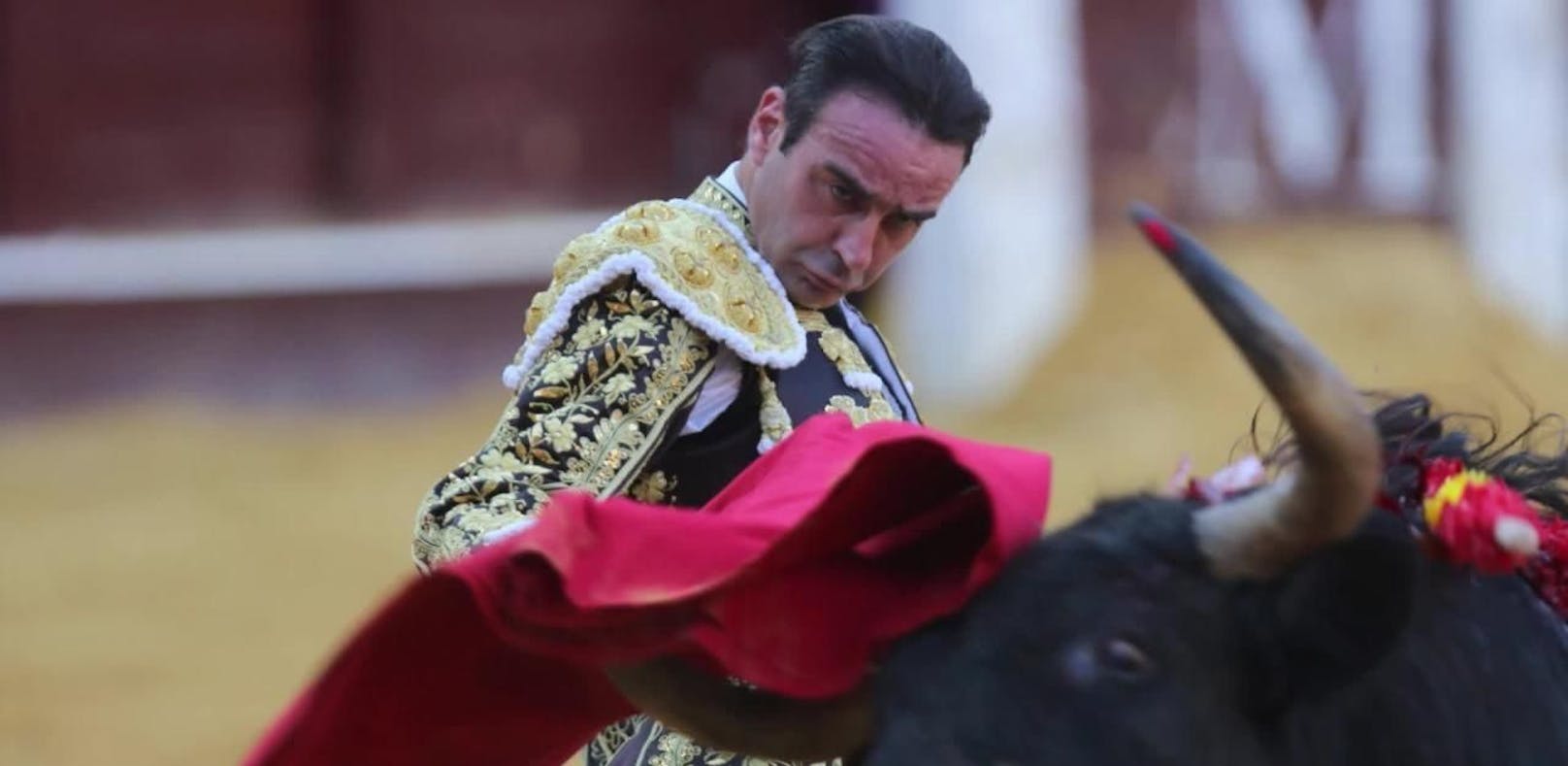 Berühmter Matador von Stier aufgespießt