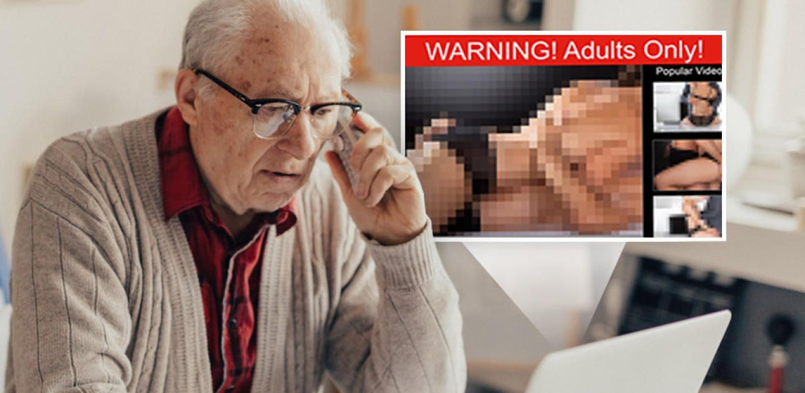 Der Pensionist wurde mit einem Sex-Video erpresst