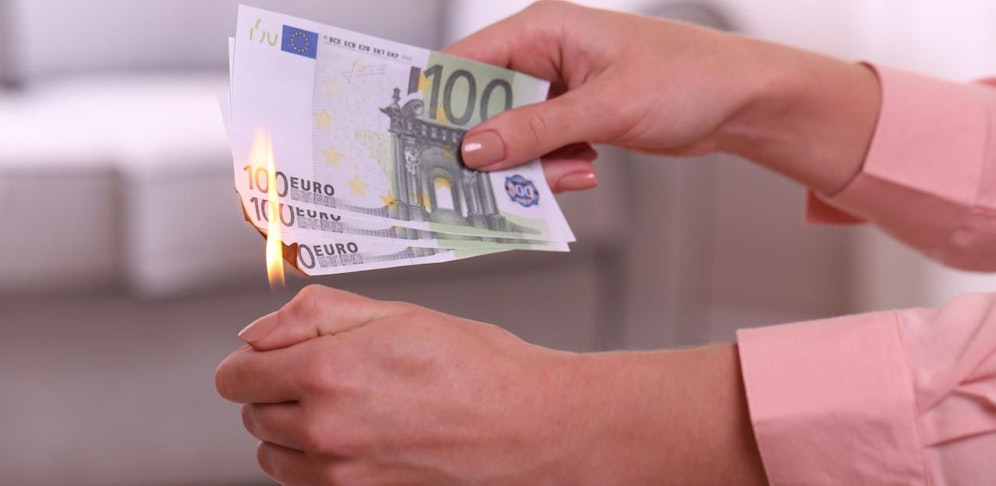 Wann haben Sie so richtig Geld verbrannt?