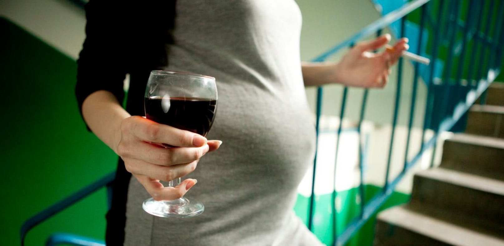 Die Polizei fanden die schwangere Frau völlig betrunken