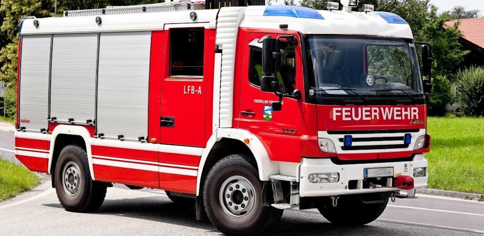 Großbrand bei der Firma Georg Fischer in Herzogenburg. 