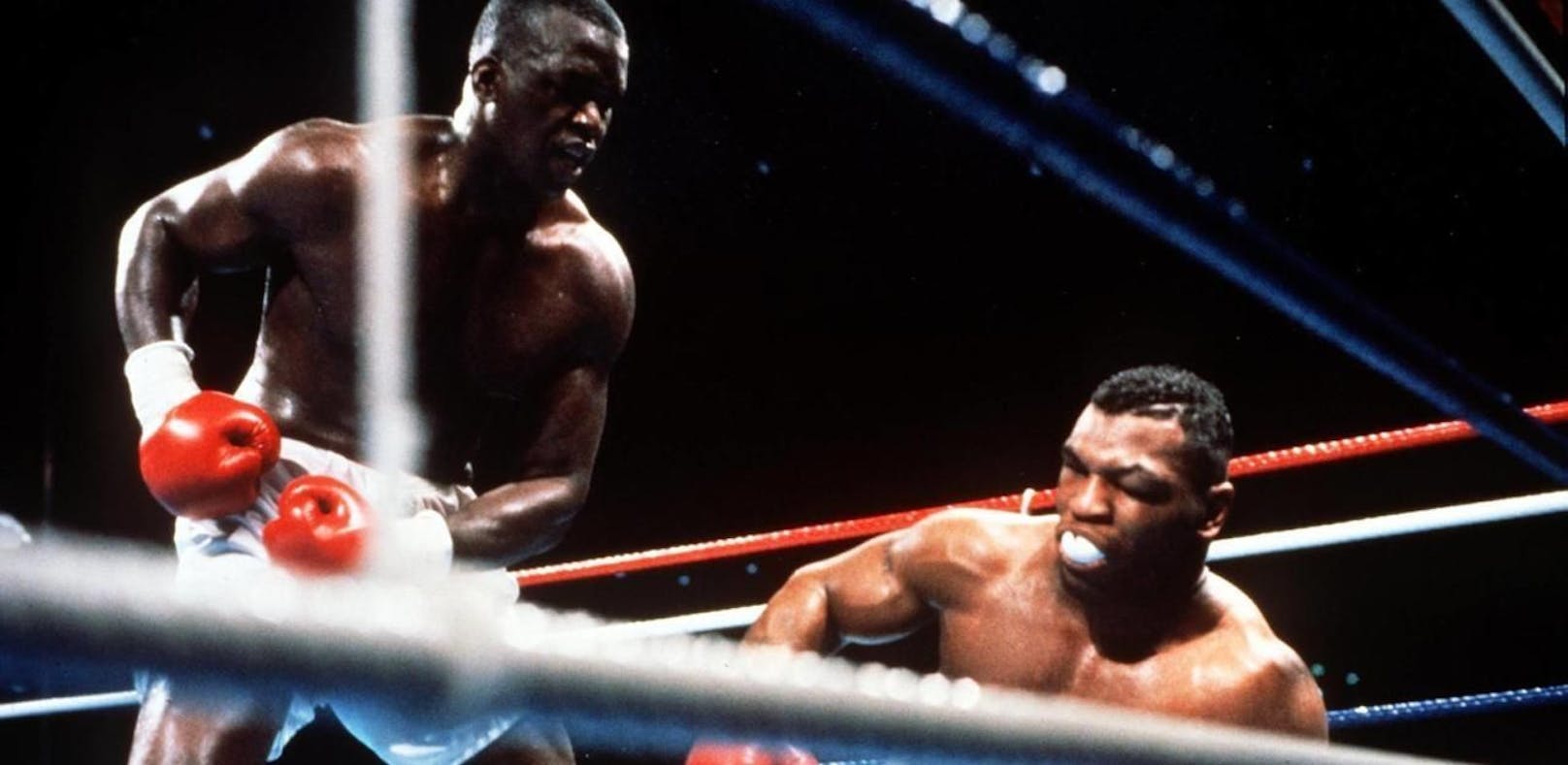 James Buster Douglas knockte Mike Tyson am 10.02.1990 in Tokio aus.