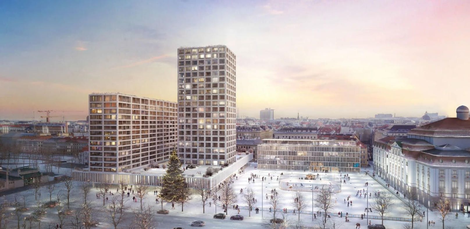 Das geplante Hochhaus-Projekt am Wiener Heumarkt gefährdet den Welterbe-Status des Wiener Zentrums.