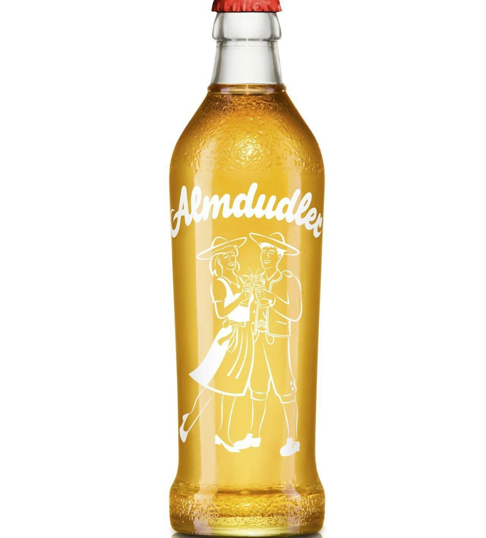 Das Markenzeichen von Almdudler ist seit jeher ein Trachtenpärchen. 
