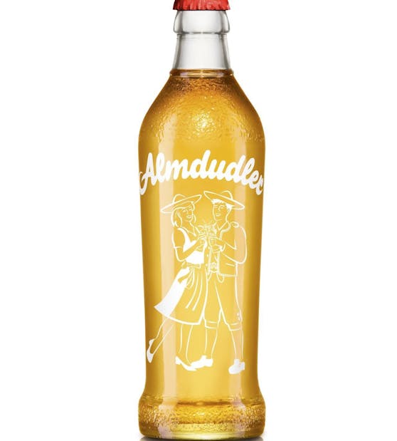 Das Markenzeichen von Almdudler ist seit jeher ein Trachtenpärchen. 