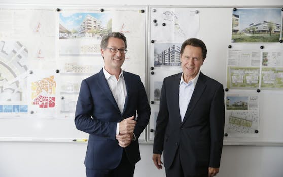Die WBV-WGF (im Bild Eigentümer Christian Hosp und Aufsichtsratvorsitzender Stefan Gregorich) legen den betriebsinternen Streit bei und fordern von der MA50 eine rasche Entscheidung.