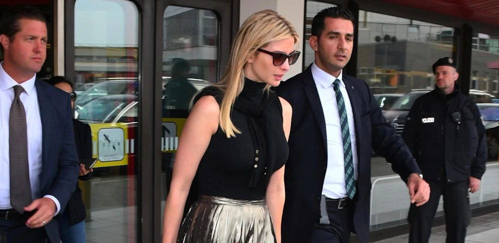 Ivanka Trump bei ihrer Ankunft in Berlin. GoldStar Media / MEGA 