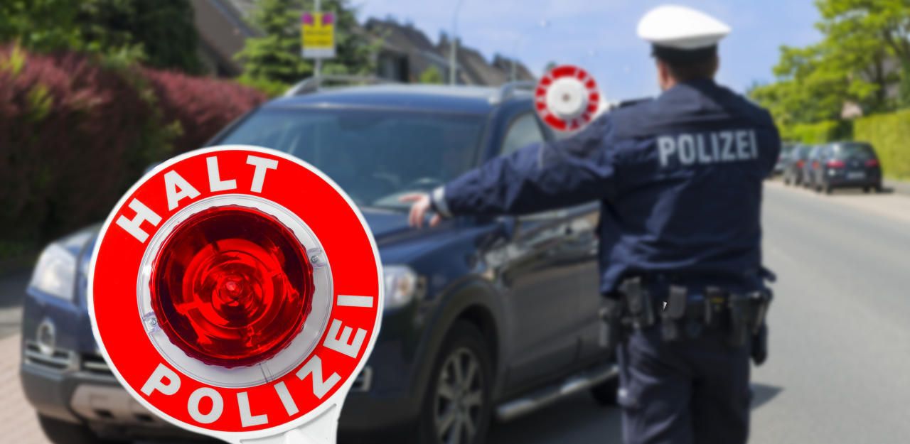 Polizeikontrolle (Symbolfoto).