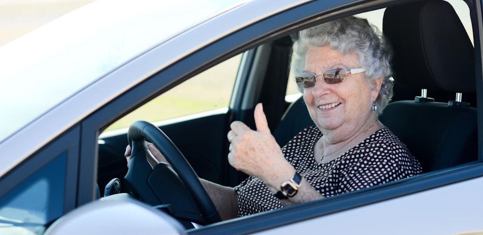 Die Frau drückte in Belgien ordentlich aufs Gaspedal