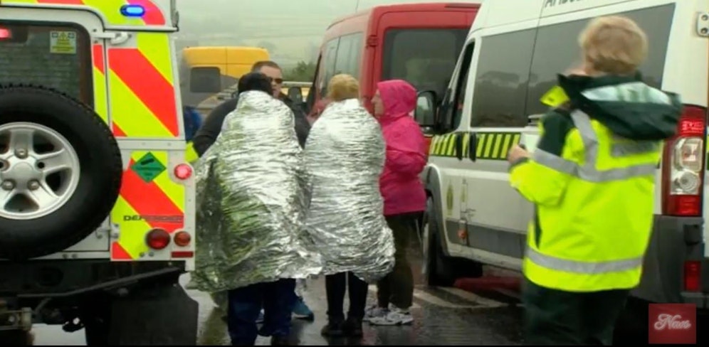 Nach stundenlangem Rettungseinsatz waren alle 40 Kadetten in Sicherheit. Einige litten wohl an Unterkühlung. 