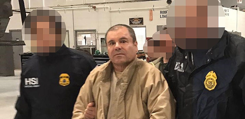 Joaquín El Chapo Guzmán bei seiner Festnahme in Mexiko.