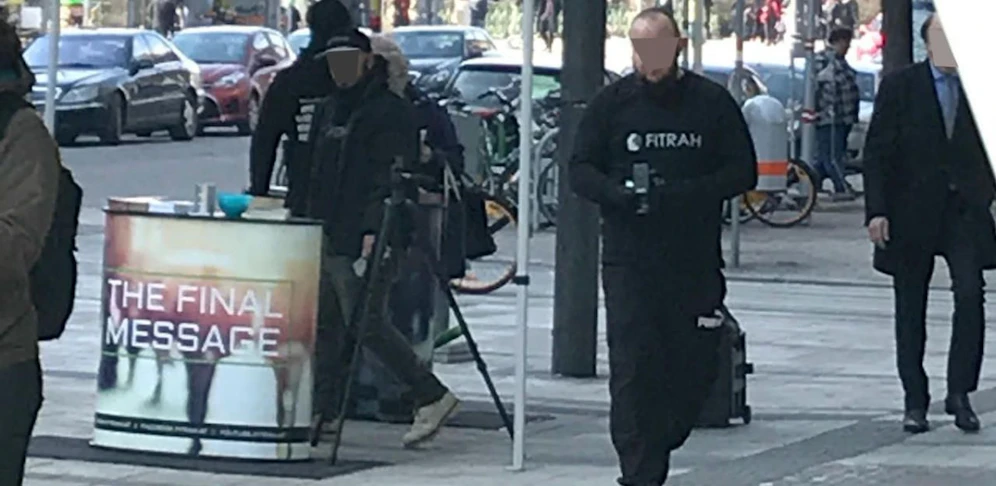 Koranverteiler in Wien-Mitte. 