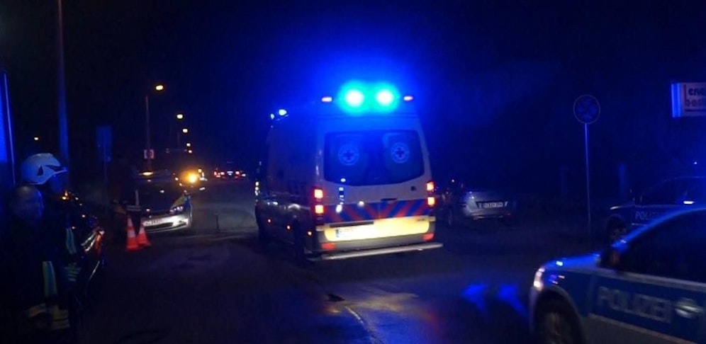 Die Männer wurden in ein Krankenhaus gebracht