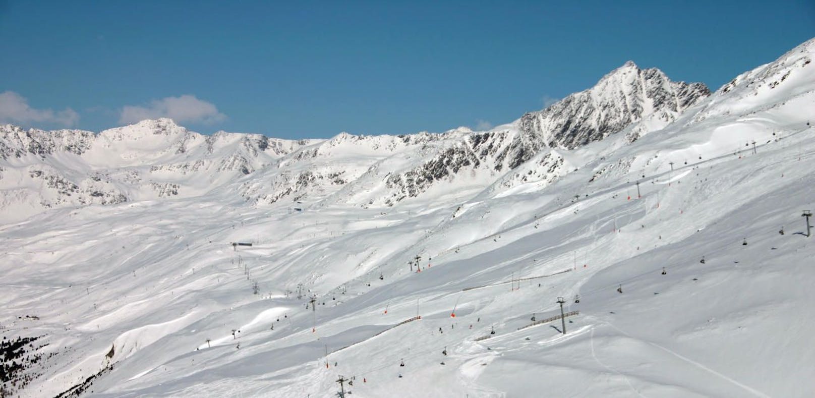 Skigebiet in Obergurgl in Tirol. 