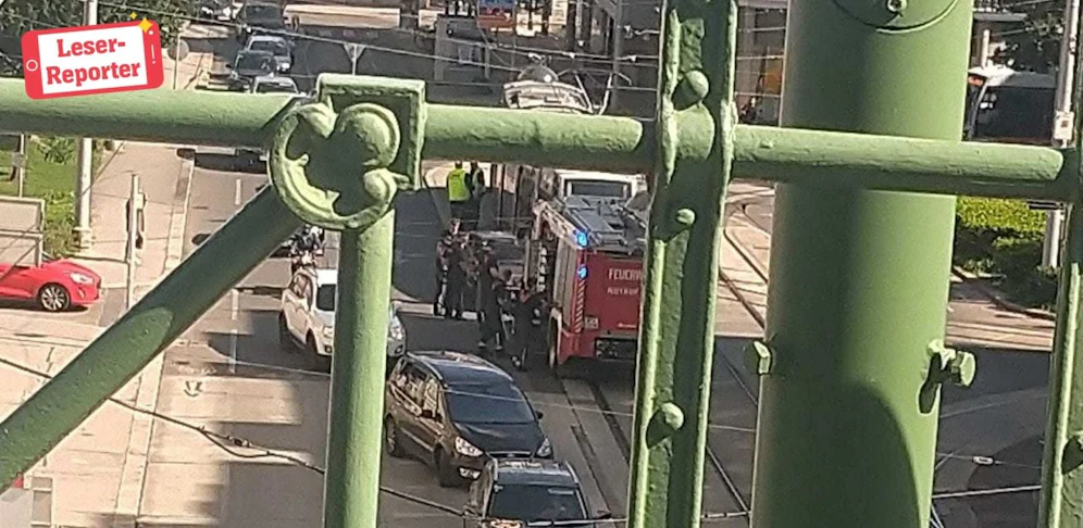 Bei der Lazarettgasse kam es zu einem Feuerwehreinsatz.
