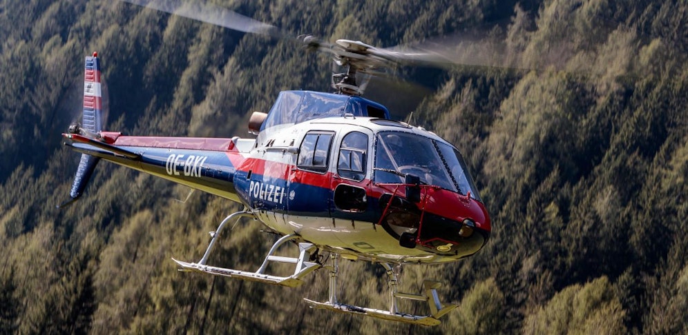 Der Polizeihubschrauber Libelle konnte nur mehr die Leiche bergen.