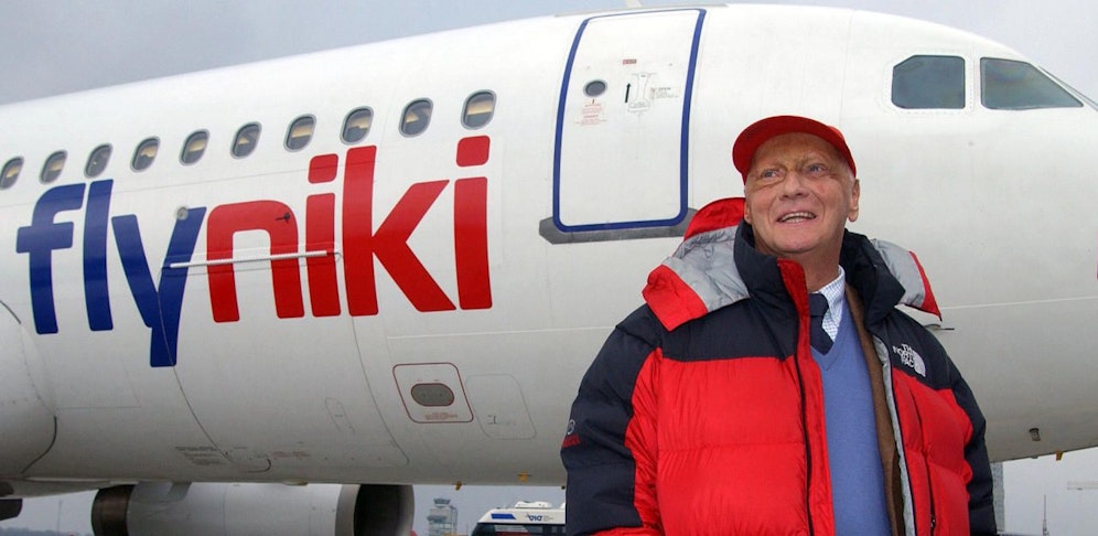 2003 gründete Niki Lauda FlyNiki, die er 2011 komplett verkaufte.