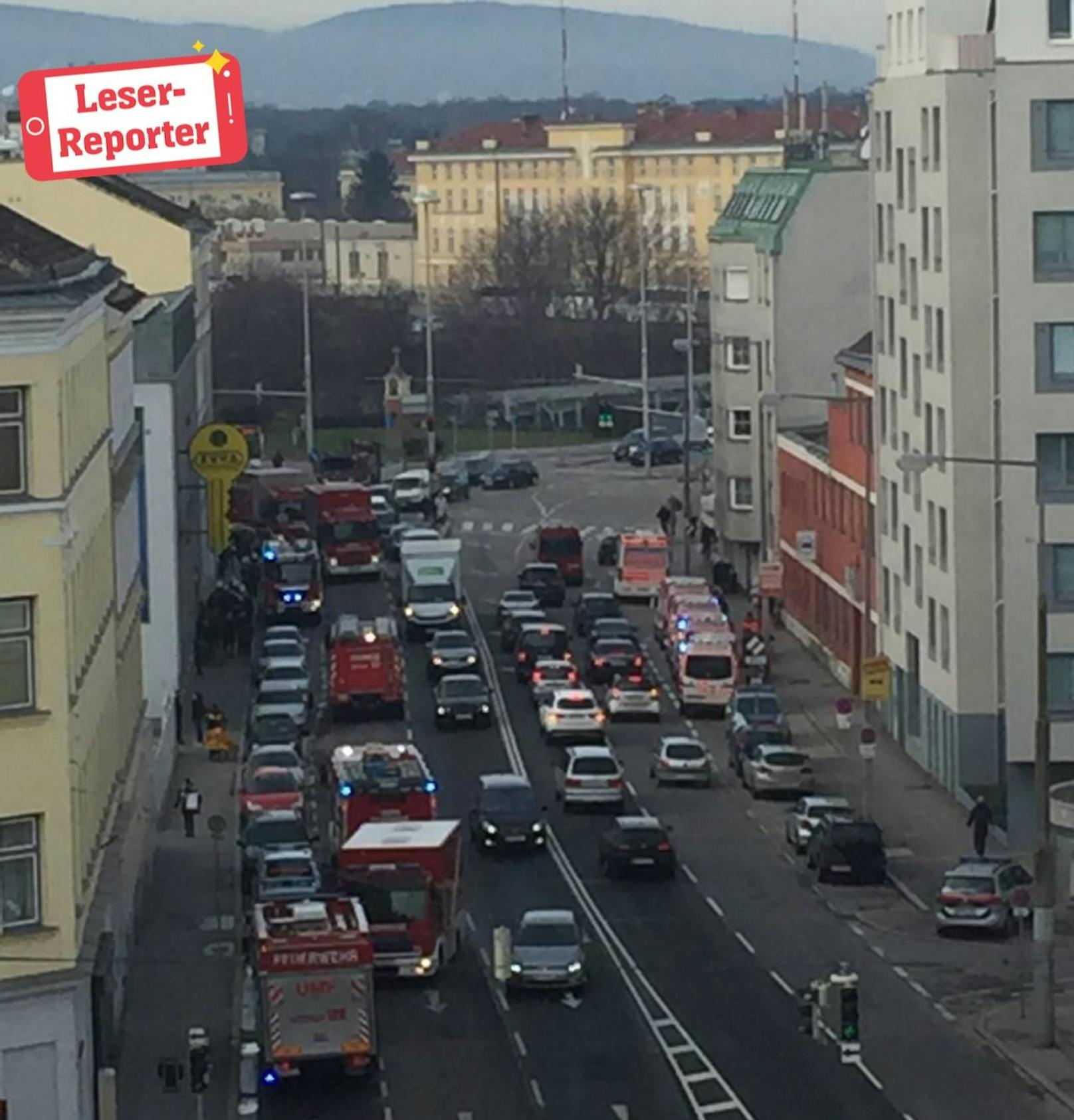 In Wien-Meidling kam es am Freitagmittag zu einem Feuerwehr-Einsatz. 