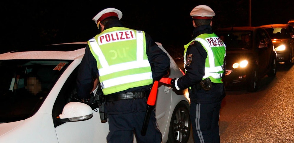 Symbolfoto einer Polizeikontrolle