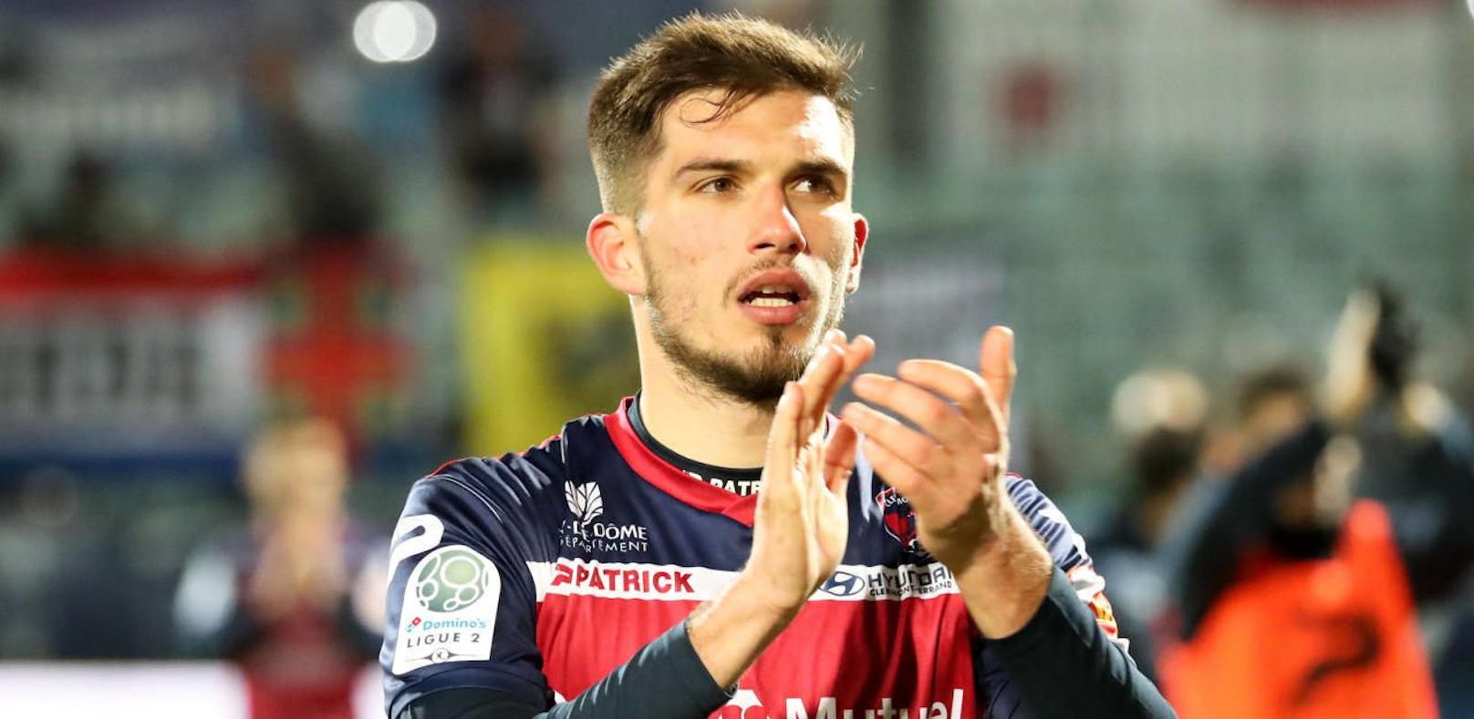 Österreichs U21-Teamstürmer Adrian Grbic schoss sich mit 17 Toren in Frankreichs 2. Liga in das Blickfeld großer Klubs. 