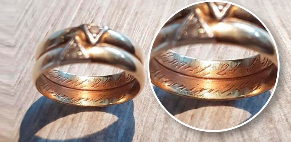 Eine Linzerin fand diesen Ring in einem Kühlregal in einem Supermarkt.