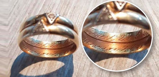 Eine Linzerin fand diesen Ring in einem Kühlregal in einem Supermarkt.