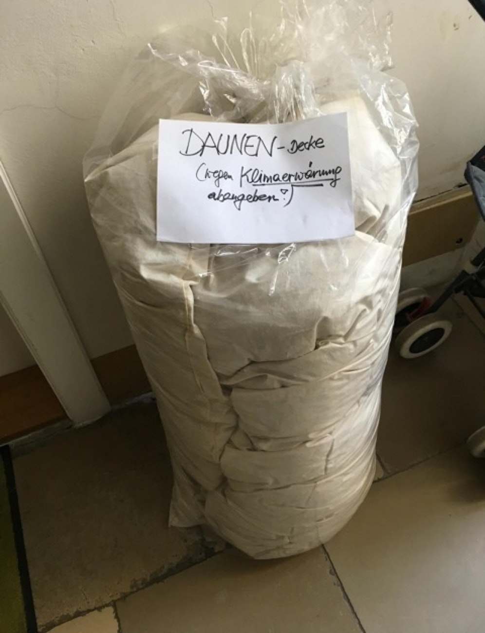 Zu warm: Wiener schmiss seine Daunendecke raus!