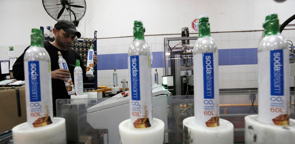 Der Kohlensäure-Zylinder von Sodastream.