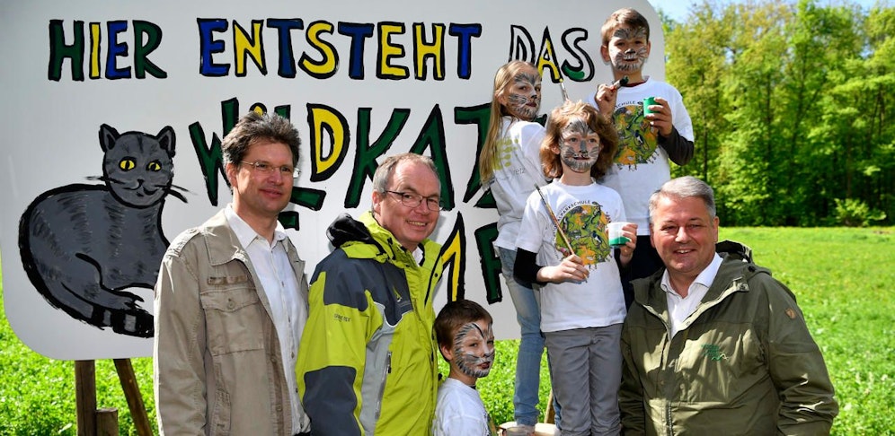 Christian Übl, Geschäftsführer des Nationalparks Thayatal, LH-Stv. Stephan Pernkopf und Bundesminister Andrä Rupprechter bei der Projektpräsentation.