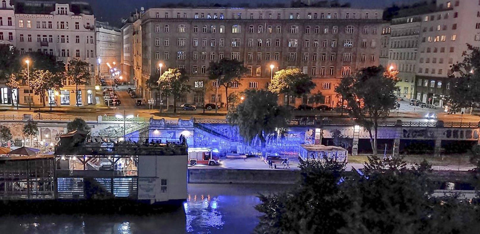 Rettungseinsatz in der Nacht auf Dienstag am Donaukanal!
