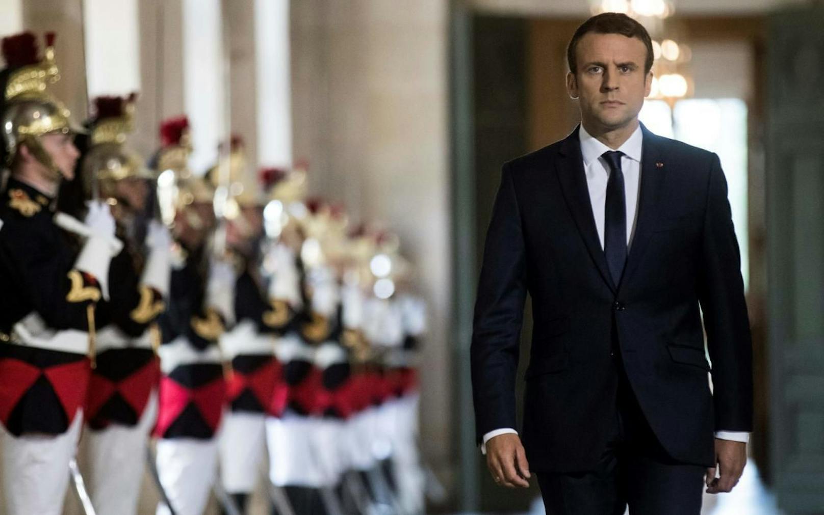 Macron bei seiner Rede in Versailles: Er will jeden dritten Abgeordneten abschaffen