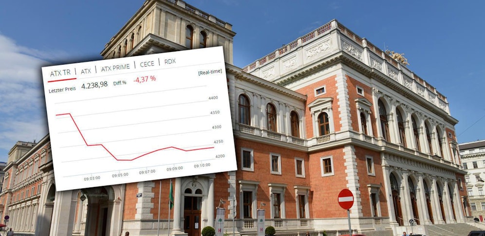 Auch am Donnerstag stürzte die Börse in Wien weiter ab.